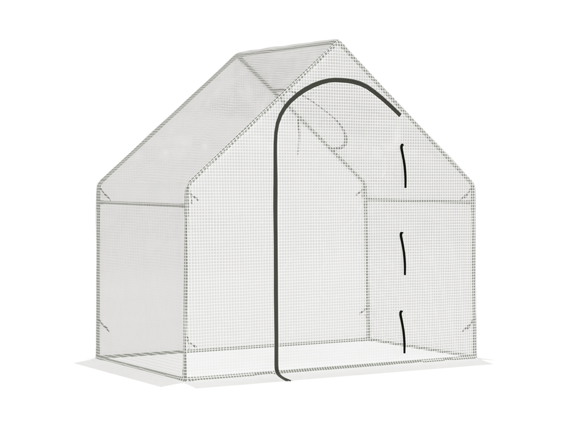Estufa, Para Branca Entrada Casa, 1,80 X 1,00 1,68 M, De Folha Metálica, Lona Robusta,