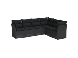 Garden Sofa Set, Garden Sofa Sets Vidaxl Preto Rattan / Vime (n/a)