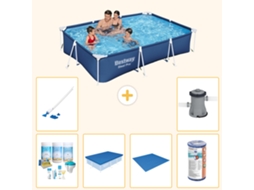 Bestway Piscina Bestway Steel Pro Retangular - 300x201x66 Cm - 7-peças S21548