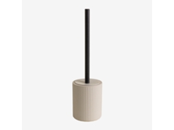 Escova De Banheiro Sklum Em Abs E Bambu Ozene Abs Beige Creme