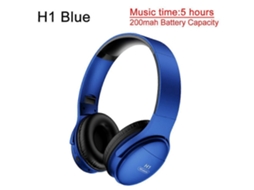 Fones Bluetooth H1 Pro TAISHENGDA Estéreo Hi fi Sem Fio, Cancelamento Ruído, Microfone, Cartão Tf