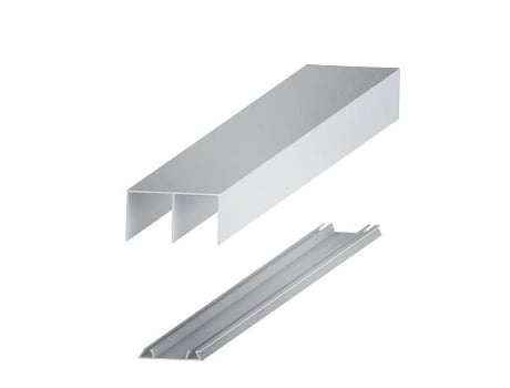 Kit guia aluminio lugano plata mate 3m sp10/16