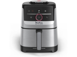 Fritadeira Sem Óleo MOULINEX Air Fryer Easy Fry Silence Smart Assist EZ572DF0 (Outlet Grade A - 5 L - Preto/Inox)