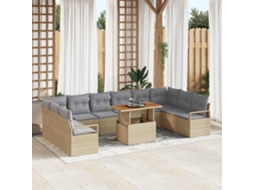 Vidaxl Conjunto De Sofá De Jardim 11 Unid. 10-número De Lugares