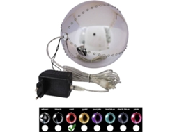 Bola de Neve EUROPALMS LED (Vermelho - 15 cm)