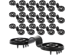Conjunto Dechous com 20 clipes de plástico para telas de sombreamento, leves e multiuso para fixação de telas.