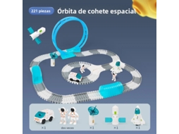 (221 Peças) Brinquedo De Trem Elétrico Desmontável E Montável, Que Aprimora As Habilidades Manuais, Feito De Resina.