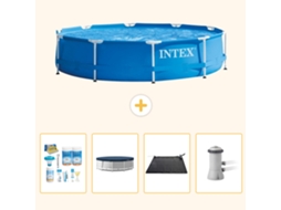 Intex Piscina Com Estrutura Redonda - 366x76 Cm - 5-peças S110