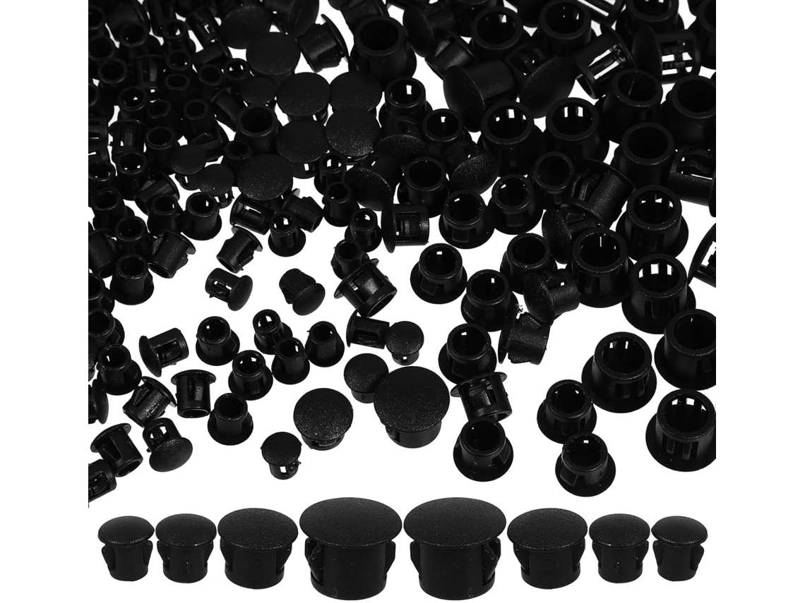 Tampões De Plástico Artibetter, Fácil Instalação, Tampões Para Furos De Parafuso, 200 Unidades Em Nylon Preto, Para