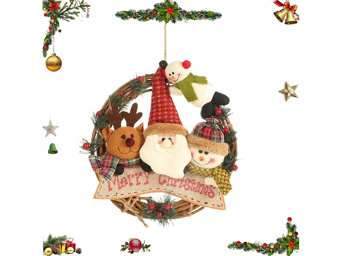 Grinalda de Natal Suspensa, Rattan