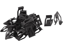 Peças De Fixação - Clip Para Painel 8 Mm - Preto - 30 Unidades - Apropriado Para Motocicletas/autos/caminhões - Parafusos - Comprimento Do Furo 17 Mm