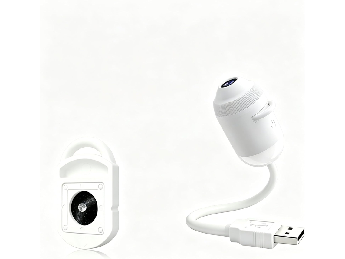 Projetor De Luz Noturna Infantil, Lâmpada Usb Com Estrelas E Filmes