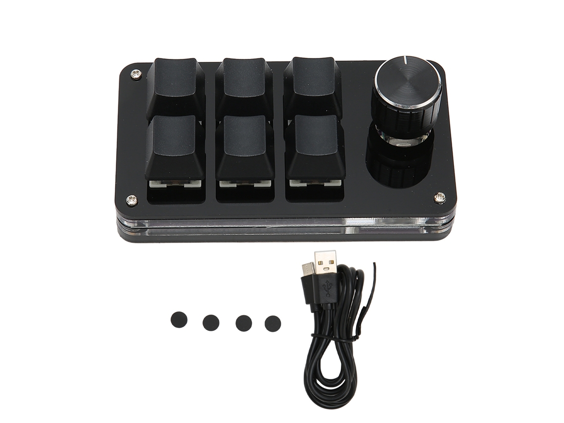 Teclado Mecânico Gamer Com Uma Mão De 6 Teclas Principais