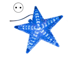 Enfeite De Estrela De Natal Com Luz Led, Formato Criativo, Plug And Play, À Prova Dágua Ip65, Brilhante, Estrela De Cinco Pontas, Qinghai Olysi Shop