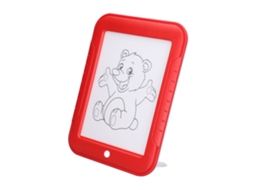 Primerox quadro de Desenho Fluorescente Luminoso com Canetas Não Tóxicas Brinquedo Puzzle Vermelho
