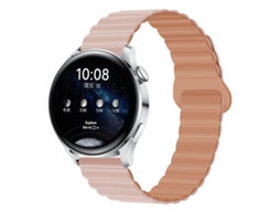 Bracelete Para Garmin Forerunner 55/165/245570/570/645/70/170 (20mm) Rosa-castanho Claro Cuich
