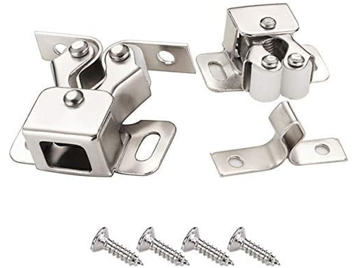 Pacote Com 10 Travas De Porta Com Parafuso De Esfera Dupla Para Armários, Armários, Armários, Fechos, Fechaduras De Trinco Para M Slowmoose