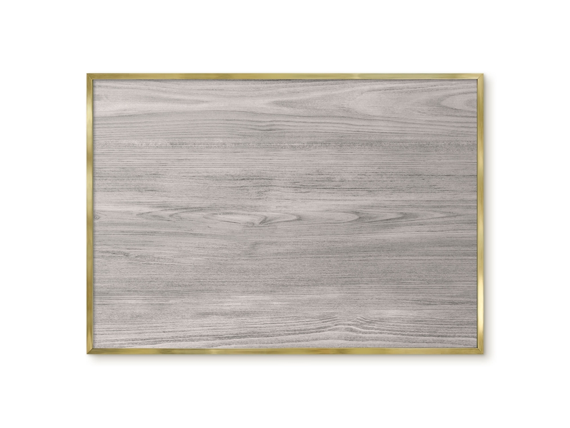 Magnetic Board Natural Wood For The Living Room Espelharte (100x70 Cm)
