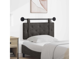 Vidaxl Cabeceira Suspensa Preto Pu Antigo