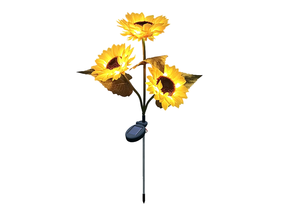 2026 luz Girasol Solar 24 Led Branco Quente Ip55 Impermeável Decorativa Exterior Jardim Pátio