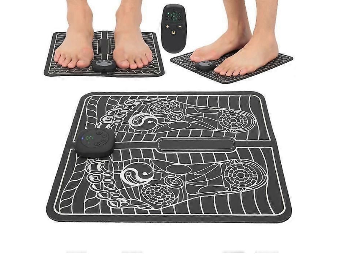 Tapete Massageador Elétrico Para Pés Eiffel Com Usb, Tela Lcd E Função Ems.