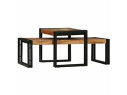 Vidaxl Mesa De Centro 2 Unid. Castanho 48 X 40 X 40 Cm
