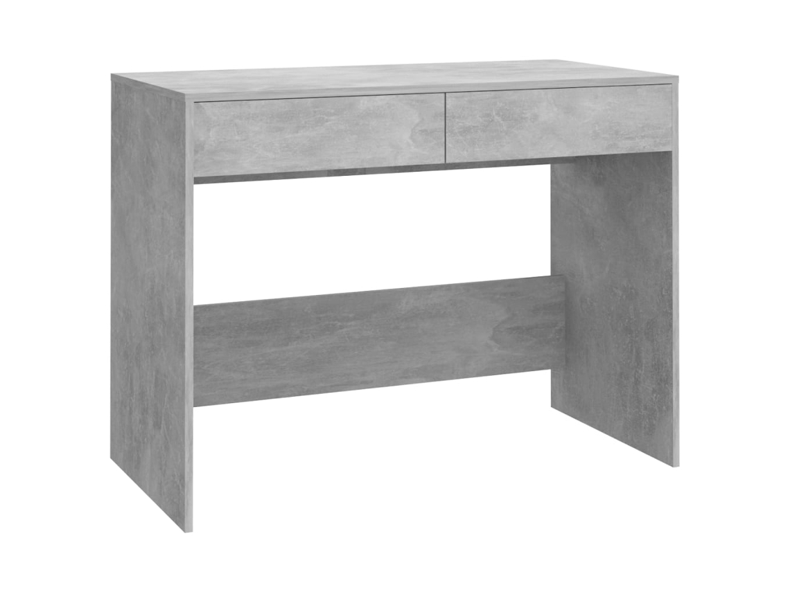 Secretária Madeira Derivados Cinza Cimento (101x50x76,5 cm)