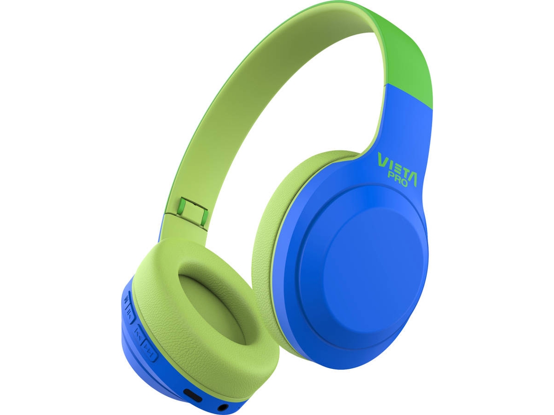 Auscultadores Bluetooth VIETA Kids 2 (On Ear -  Microfone - Verde)