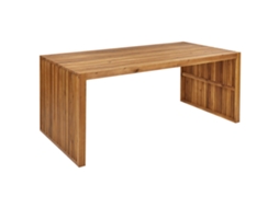 Mesa de jardim BELIANI Sulzano de Madeira de acácia Castanho claro 180x90x75