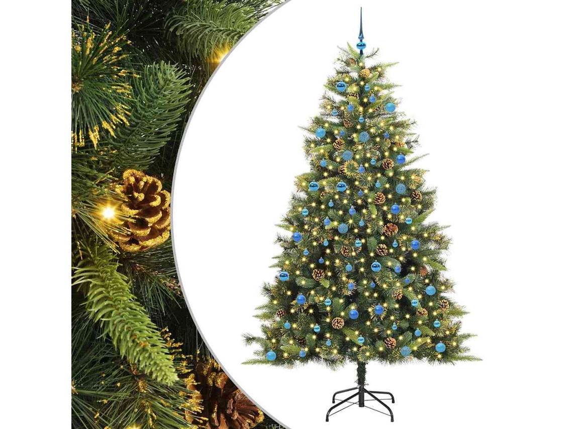 Árvore De Natal Artificial Vidaxl Verde Pvc (240 Cm)