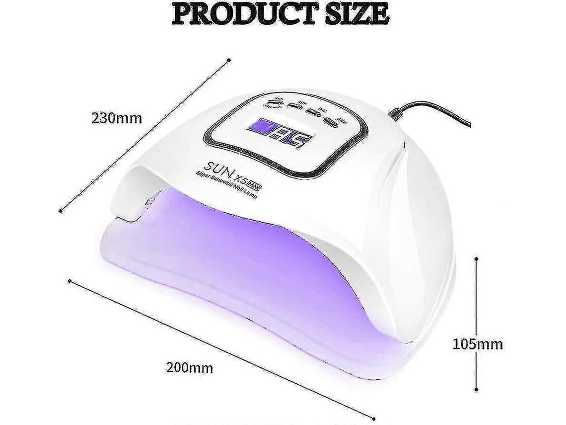 Lâmpada Led Uv De 150 W Para Unhas, Secador Profissional De Esmalte Em Gel, Lâmpada Uv Para Unhas Com 4 Temporizadores Ly Ebike