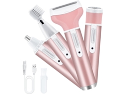 Aparelho 4em1 Sem Fio Recarregável Usb para Remoção Pelos Facial Corporal Sobrancelhas Axilas Biquíni Pernas ZYBLSSBB