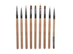 2026altiro-9pcs Set De Pinceles De Arte De Uñas Pincel De Gel Uv Pinceles