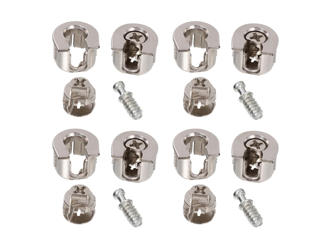 Conectores Excêntricos Hemobllo, Pacote Com 10 Peças, Suportes Para Móveis Em Liga Metálica Prateada, Suporte Estável