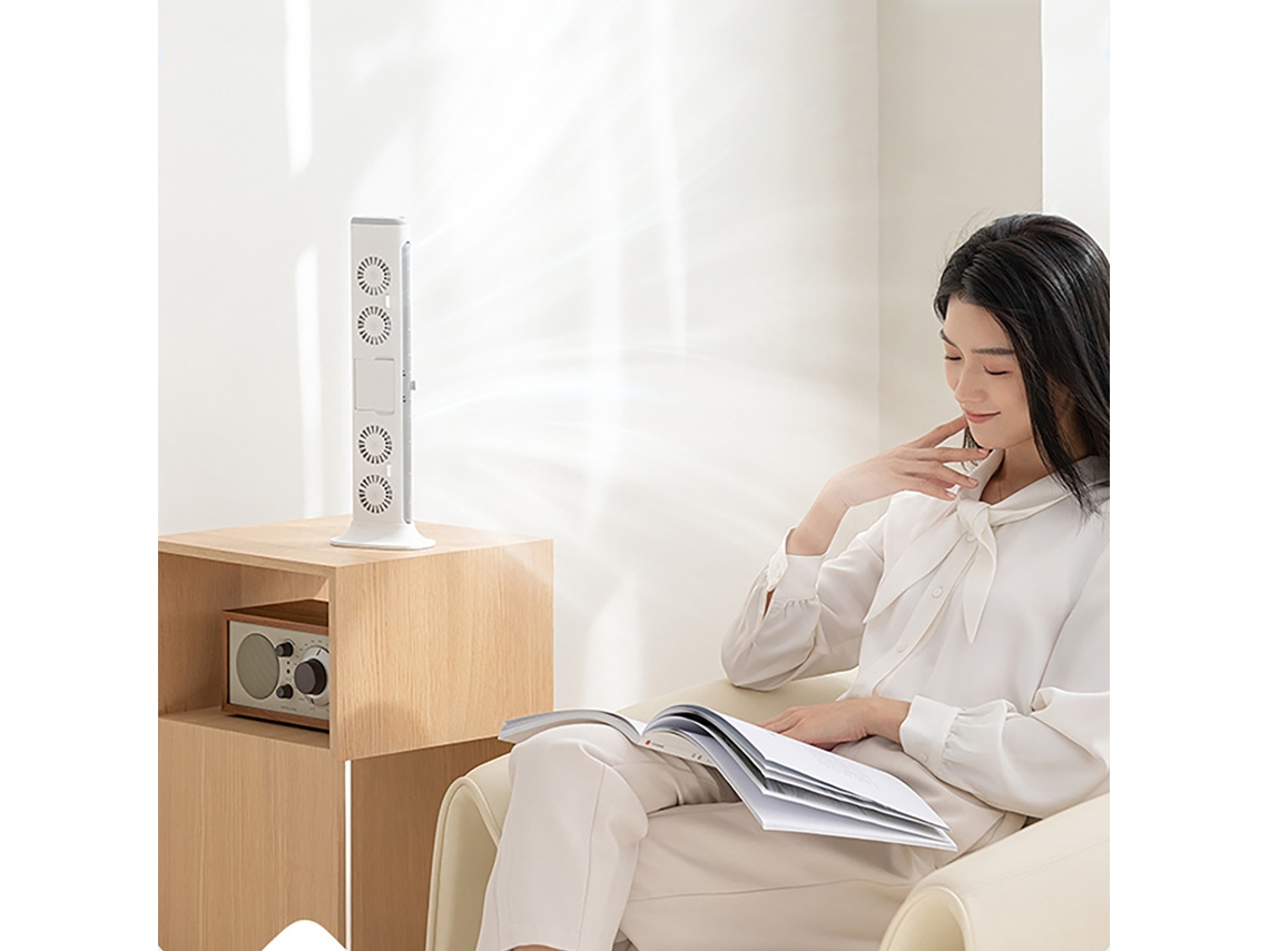 White Computer Hanging Screen Desktop Stand Fan, Usb Powered, Portable, Eoocoo