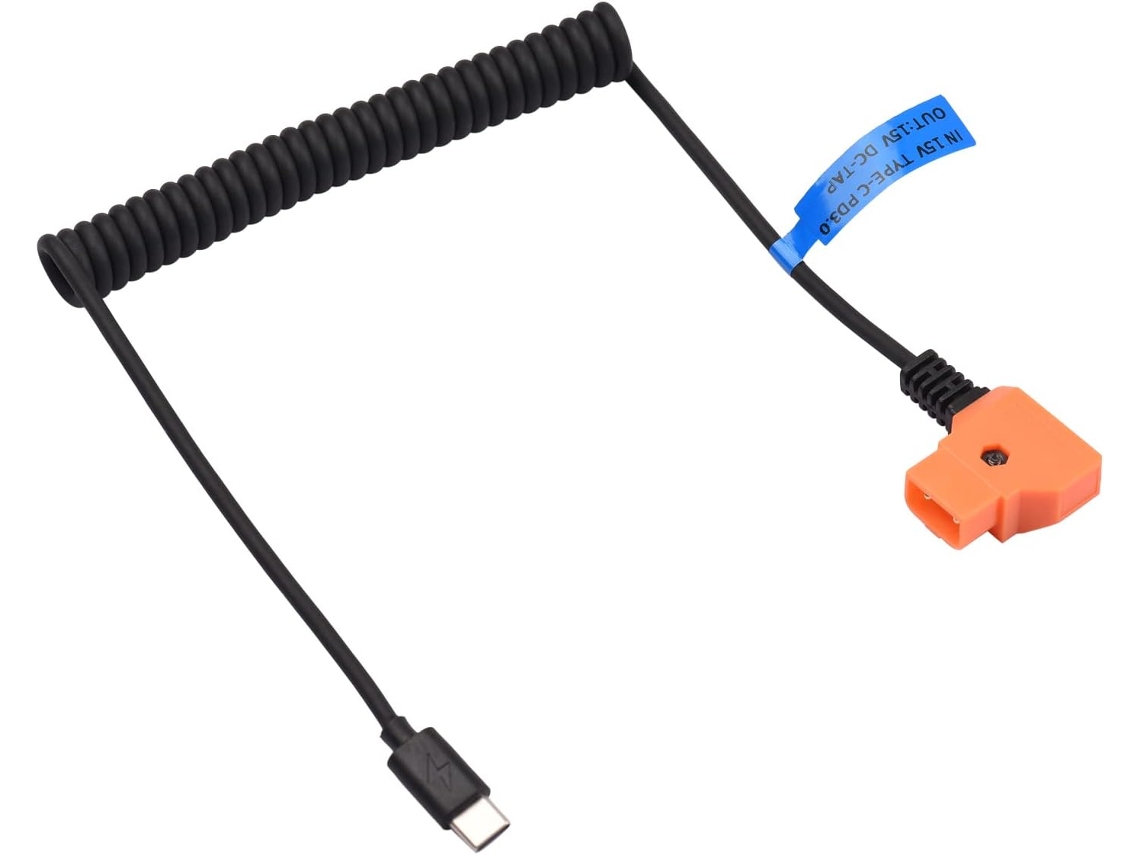 Cabo De Alimentação Usb Tipo C Macho Pd3 0 15v Para D Tap Bateria