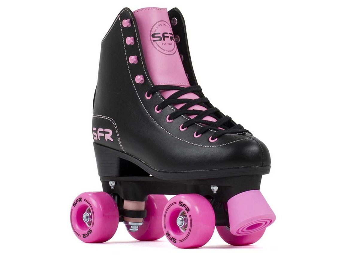 Patins 4 Rodas Figure Preto Rosa Eu 39 1/2Sfr Skates