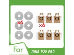 Conjunto De 12 Peças Para Aspirador Robô P20 Pro Com Esvaziamento Automático: Pano Para Limpeza E Remoção De Pó.