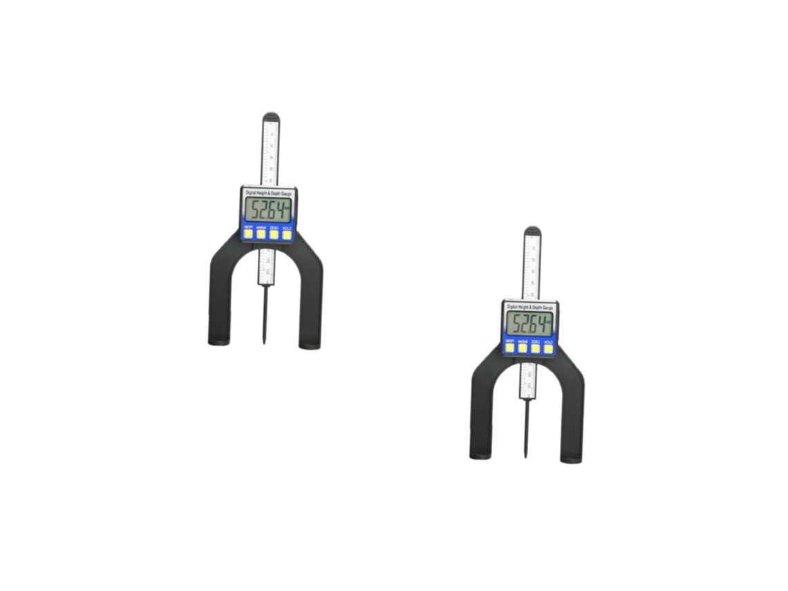 Conjunto de 2 Paquímetros Digitais Topbathy com LCD e Dispositivo de Medição de Altura