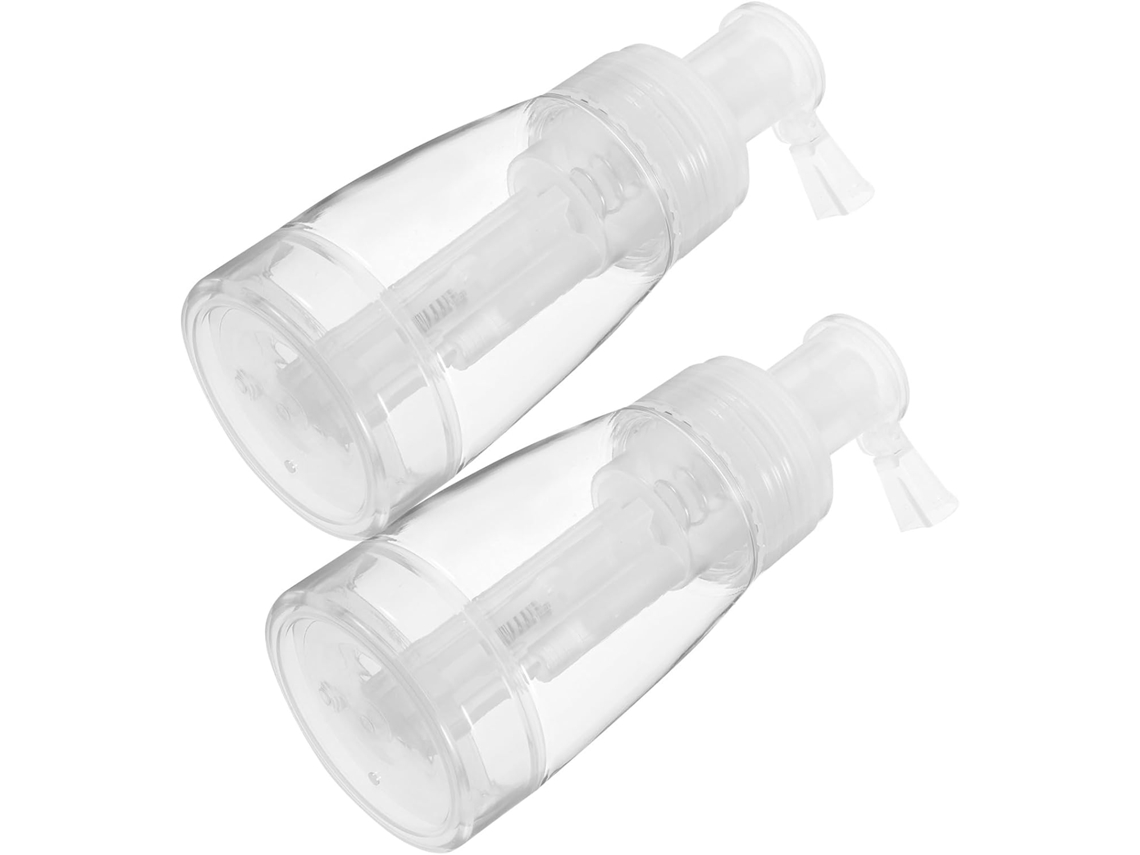 Conjunto de 2 frascos de spray para pelos de animais de estimação de 180ml com dosador duplo.