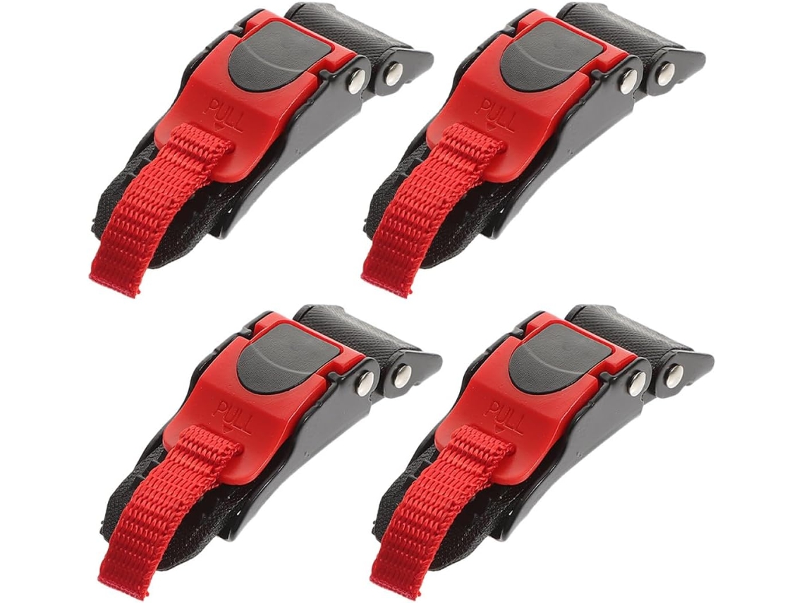 Fivela De Travamento Para Capacete De Motocicleta, 4 Peças, Abs