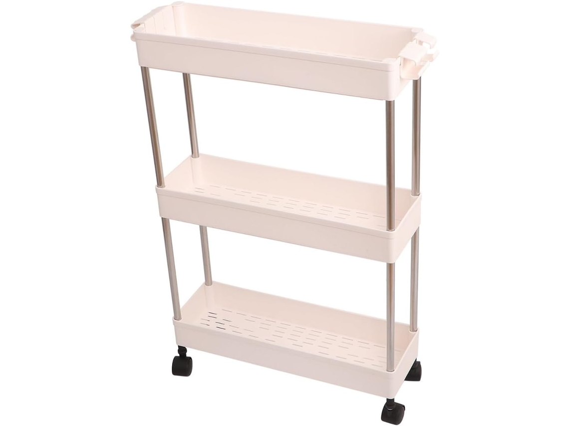 Organizador De Armazenamento Plástico Com 3 Camadas, Design Multicamadas, Economiza Espaço Para Cozinha