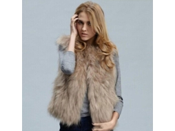 2026 chaqueta Sem Mangas Feminina de Pelo Falso Gilet Peludo Chaleco Informal