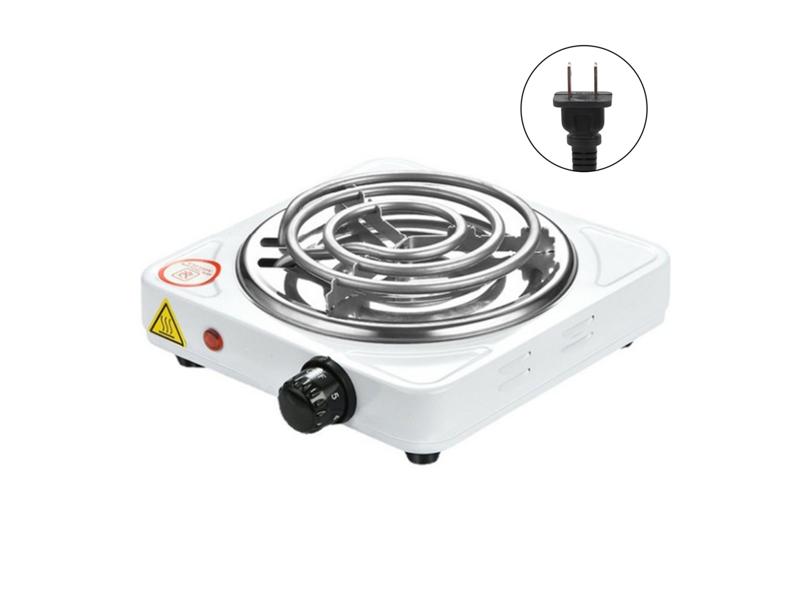 Fogueira Elétrica de Tubo Único 1000W, Compacta, com Proteção | S/MARCA