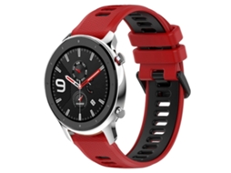 Pulseira De Silicone Bicolor Esportiva De 22 Mm Para Amazfit Gtr 4 Pro