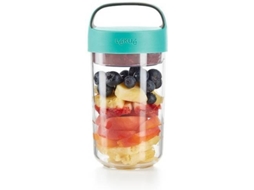 Frasco LEKUE To Go (Azul - Silicone - 600 ml)