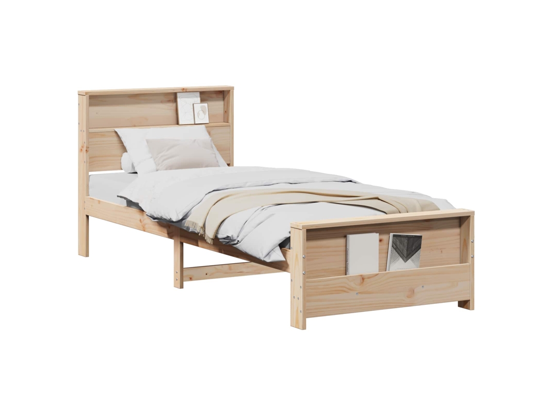 Estrutura da Cama Castanho em Madeira Processada MAISON EXCLUSIVE (75x190 cm)