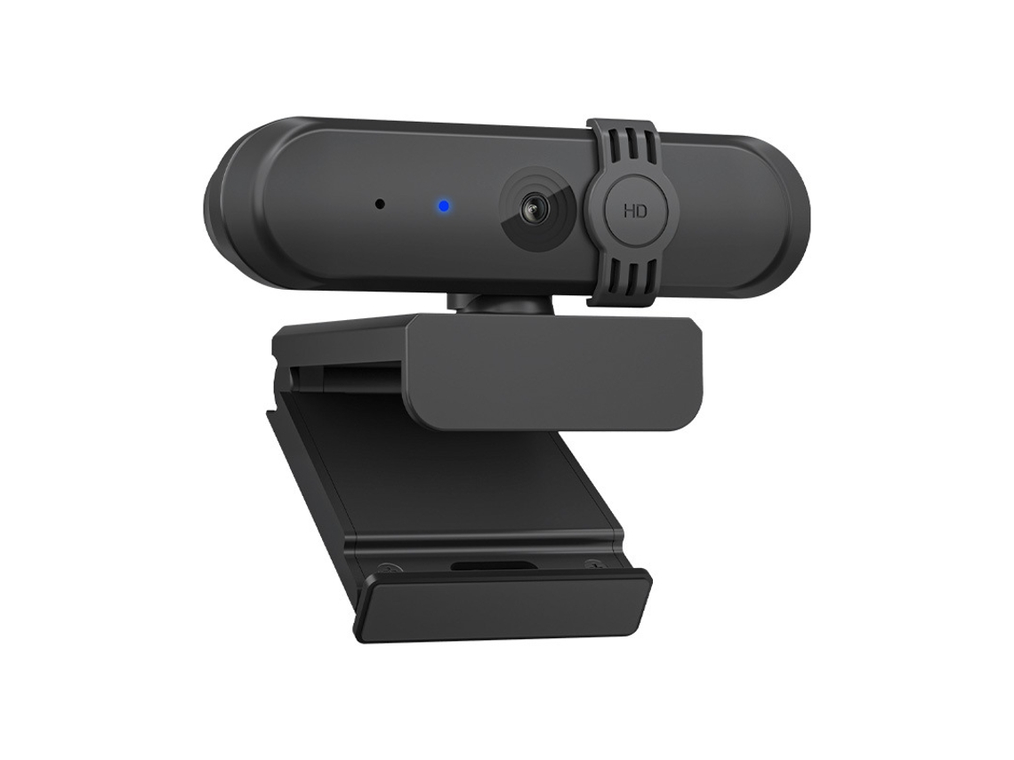 Webcam Hd 1080p Com Microfone De 30 Fps E Capa De Privacidade Para Videochamadas E Transmissões Ao Vivo (preta)