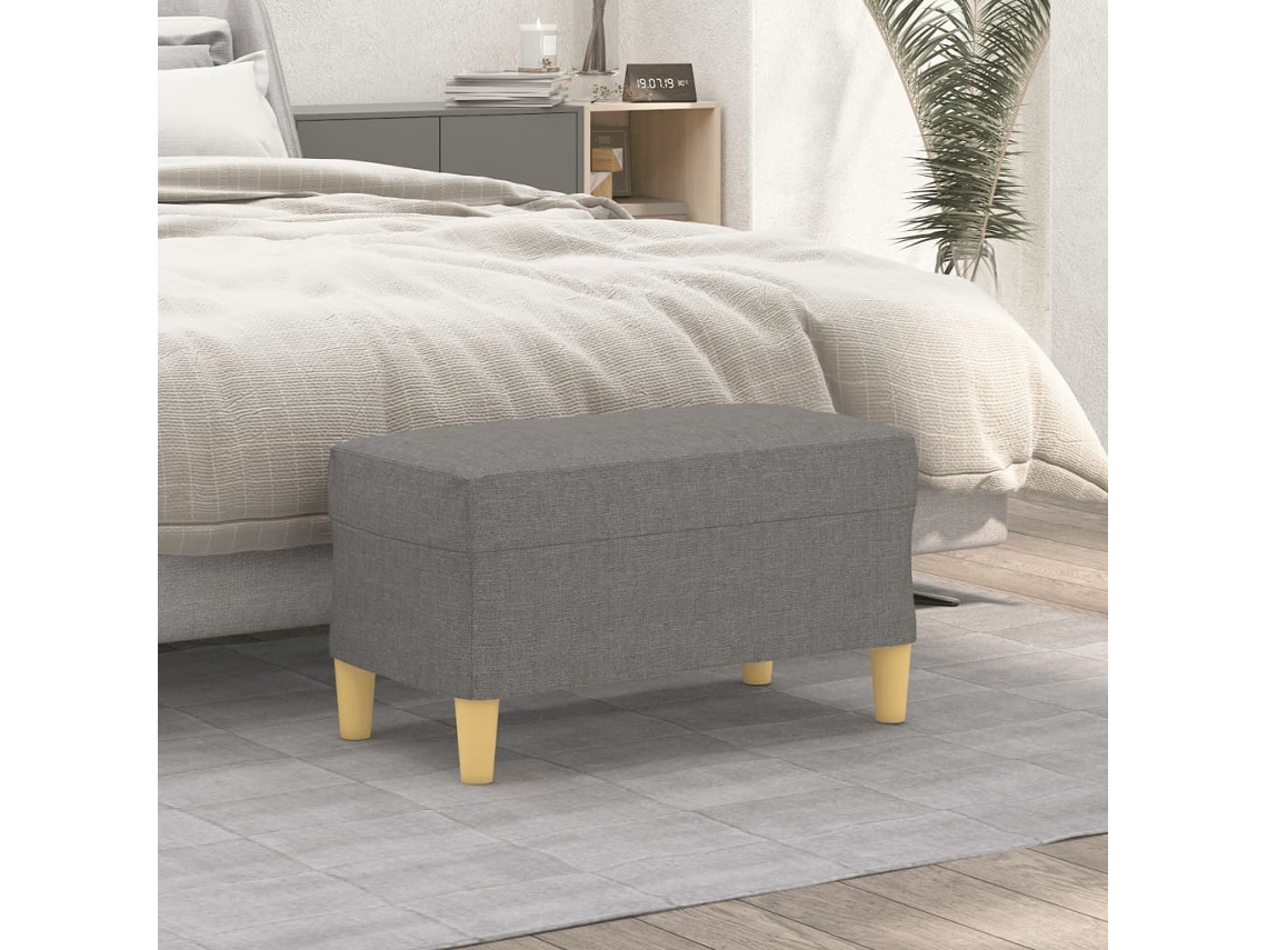 Vidaxl Banco 70x35x41 Cm Tecido Cinzento-escuro