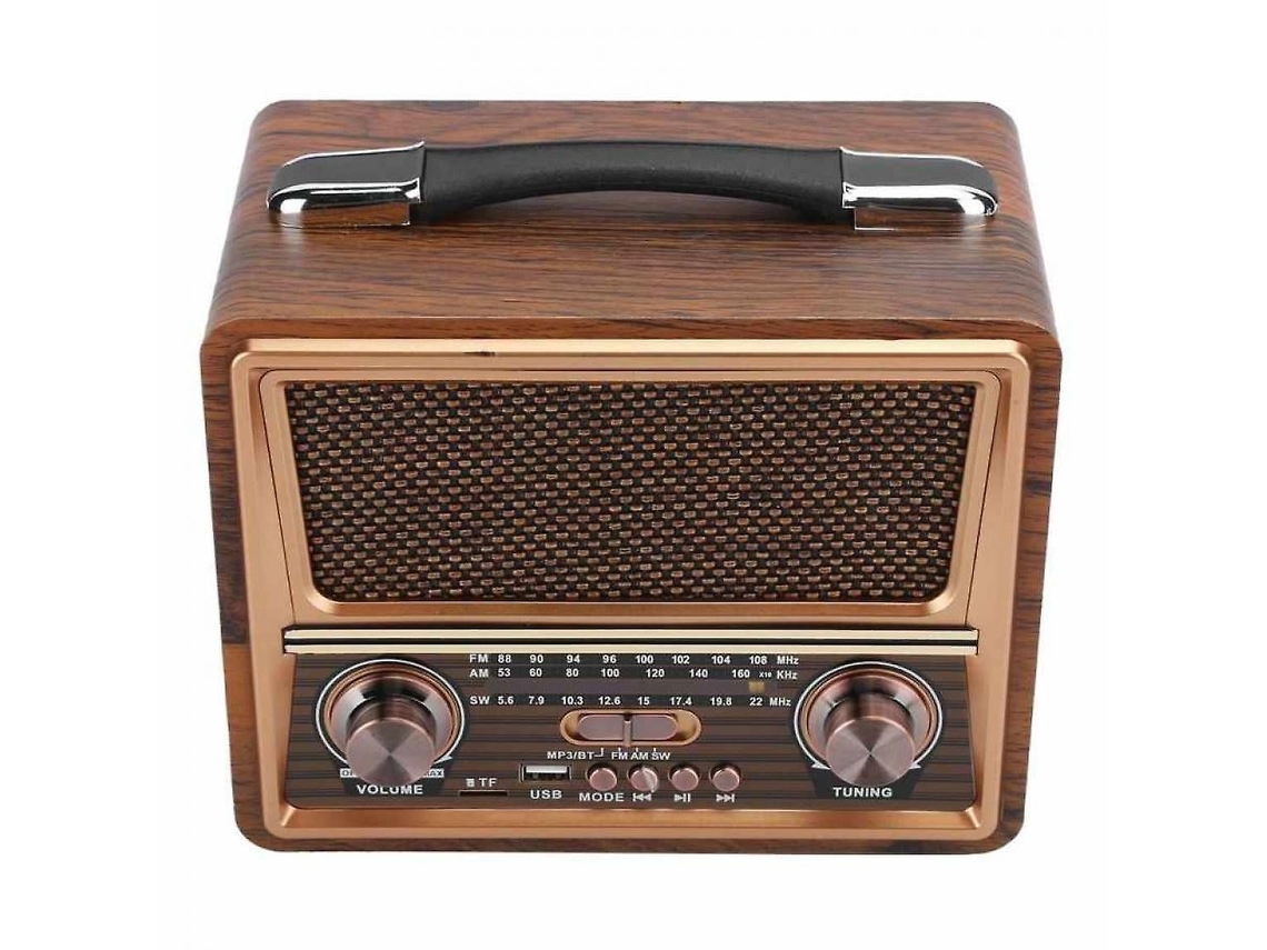 Lurelia Rádio Multibanda Com Bluetooth, Fm/am, Sw/ondas Curtas, Com Auscultadores, Altifalante Integrado, Claro
